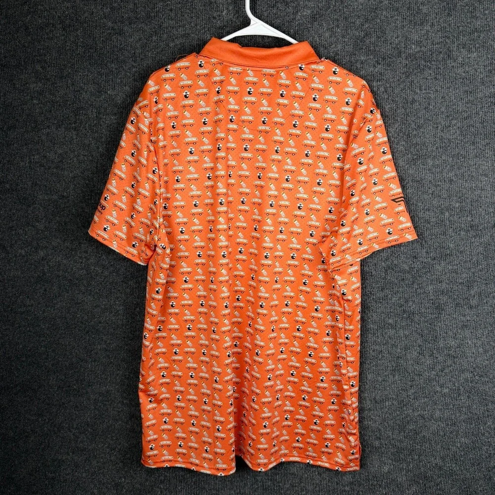 Takedown Performance Polo‎ XL VW Bus Burrito AOP Orange One Technology